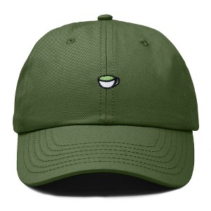 Dalix Lil Matcha Embroidered Cotton Summer Outdoor Baseball Cap Dad Hat Womens - 1 of 4