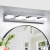 Modern Chrome LED Vanity Light 5-Light Wall Sconce for Bathroom and Mirror Sleek Minimalist Design - 2 of 4