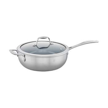 ZWILLING Spirit 3-ply 9.5-inch Stainless Steel Ceramic Nonstick Fry Pan  with Lid
