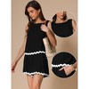 INSPIRE CHIC Women's Summer Outfits Contrast Trim Tank Top and Shorts Lounge Set 2 Pcs - 2 of 4