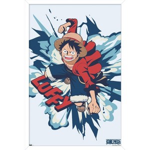 Trends International One Piece: Fishman Island - Luffy Punch Framed Wall Poster Prints - 1 of 4