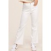 Women's Frayed Hem Stretch Denim Jeans - LA MIEL S - 3 of 4