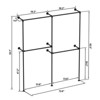 LOVMOR Industrial Pipe Clothing Racks,Industrial Clothing Rack Wall Mounted,Black Clothes Rack Retail Display Hanging Rod - 2 of 4