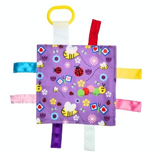 Baby Jack The Learning Lovey Garden Flower Bees and Butterflies Sensory Crinkle Tag Toy 8" x 8" - 1 of 4