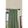 95"x50" Martha Stewart 2pk Lucca Velvet 95" Back Tab Lined Blackout Curtain Panel Green - 2 of 4