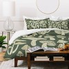 Deny Designs Full/Queen Avenie Mushroom In Black Forest Duvet Cover and Pillow Sham Green - 3 of 4