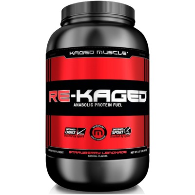 Kaged Muscle Re-Kaged, Anabolic Protein Fuel, Strawberry Lemonade, 2.07 lbs (940 g), Protein Powders