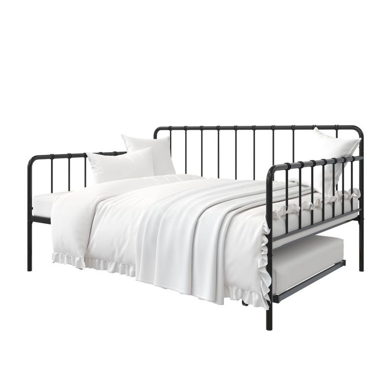 Full Avery Metal Daybed and Twin Trundle Black - Room &#38; Joy, 5 of 13