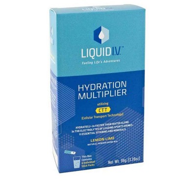 Liquid Iv Hydration Multiplier Electrolyte Lemon Lime Mix 6ct