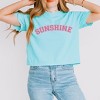 Simply Sage Market Women's Sunshine Block Short Sleeve Relaxed Fit Cropped Tee - 2 of 3
