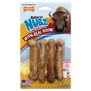 Nylabone Nubz Wild Bison Chews For Dogs 7.25 in 1 pk - 1 of 1