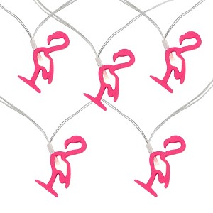 Northlight 10-Count LED Pink Flamingo Fairy Lights - Warm White - 1 of 4
