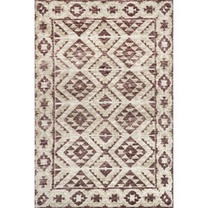 Nuloom Tami Geometric 5x8 Indoor Area Rug for Living Room Bedroom Dining Room Kitchen, Rust/Ivory - 1 of 4