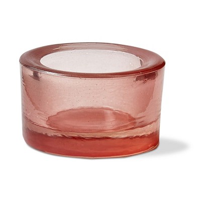 tag Chunky Tealight Holder Pink