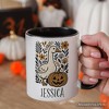 Boho Goose Halloween Pumpkin Mug, Spooky Fall Floral Gift (Non-Custom Only)| OrnamentallyYou - 4 of 4