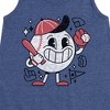 Girls' - Instant Message - Baseball Mascot Graphic Sleeveless Aline Dress - 2 of 4