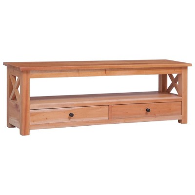 vidaXL TV Stand TV Unit Sideboard TV Console Media Unit Solid Mahogany ...