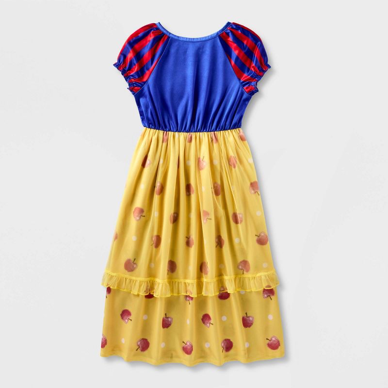 Girls&#39; Disney Snow White Dress-Up NightGown - Blue/Yellow, 2 of 4