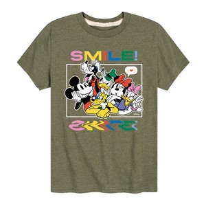 Boys' - Disney - Mickey, Minnie, Goofy, Donald Duck, Daisy & Pluto Photo Short Sleeve Graphic T-Shirt - 1 of 4
