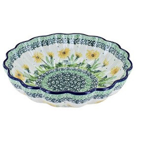 Blue Rose Polish Pottery 249 Ceramika Artystyczna Medium Scallop Dish - 1 of 1