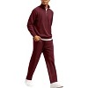 COOFANDY Men's Tracksuit 2 Piece Relaxed Fit Half-zip Sweatsuits Athletic Running Jogging Suit Sets - 3 of 4