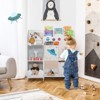 Infans Kids Toy and Book Organizer Children Wooden Storage Cabinet w/ Storage Bins - 3 of 4