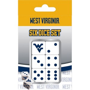 MasterPieces Officially Licensed NCAA West Virginia Mountaineers - 6 Piece D6 Gaming Dice Set Ages 6 and Up - 1 of 4