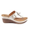 GC Shoes Flora Flower Comfort Slide Wedge Sandals - 2 of 4