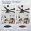 Airsurfer 48" Crystal Ceiling Fan With Lights, Remote Control And Noiseless Motor, Modern Chandelier Fan For Bedroom Dining Room/Living Room - 4 of 4