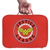 Justice League Wonder Woman Athletic Logo Insulated Soft Sided Lunch Box - 3 of 4