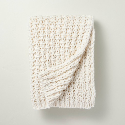 Chunky knit blanket target sale