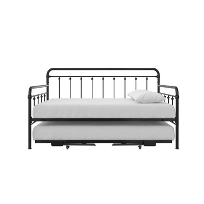 RealRooms Loki Metal Daybed with Pop Up Trundle Bed