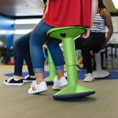 Grassy Green Adjustable Height Wobble Stool for Active Seating