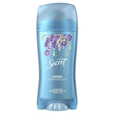 Secret Fresh Antiperspirant Invisible Solid Deodorant for Women - Fresh Lavender - 2.6oz