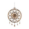 25" x 14" Eclectic Metal Sun Windchime Bronze - Olivia & May: Iron Craftsmanship, Decorative Bells, Spot Clean - 3 of 4