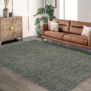 Area Rug Living Room, Machine Washable,Soft Low-Pile with Non-Slip Backing, Large Abstract Rug, SIdeal for Bedroom Dining Office Farmhouse Décor - 1 of 4