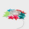 10ct LED Dewdrop Star Christmas Indoor Outdoor Novelty String Lights Multicolor with Clear Wire - Wondershop™ - 3 of 4