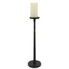 Metal Candle Holder - Contemporary Black Aluminum Narrow Candle Holder for Home, Office, Event Decor - Centerpiece Candle Decor Accent - 3 of 4