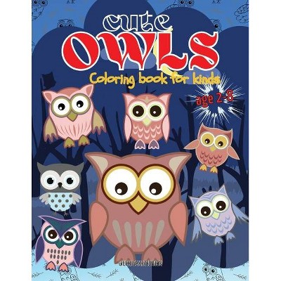 Cute Owls coloring book - by  Giuchi Smartedition (Paperback)