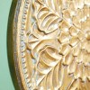 30" x 30" Metal Floral Wall Decor with Embossed Details Gold - Olivia & May: Bohemian Iron Sculpture - 3 of 4