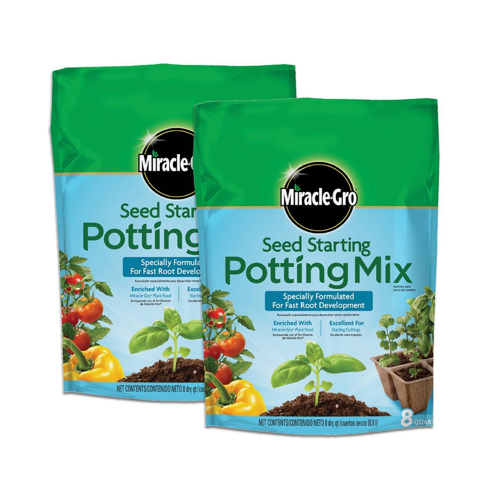 UPC 073561000055 product image for Miracle-Gro Seed Starting Potting Mix, 2pk | upcitemdb.com