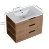 ChicFurnit Bathroom Vanities 30 Inch Wall Mounted Vanity with Top and Soft Close Drawer for Bathroom Storage, Beige, 30"*18.3"*22.4" - 3 of 4