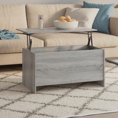vidaXL Coffee Table Gray Sonoma 40.2 in.x21.9 in.x20.7 in. Engineered Wood
