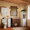 RiverRidge Ashland Single Door Narrow Bathroom and Laundry Storage Cabinet with Adjustable Shelves - White - 3 of 4