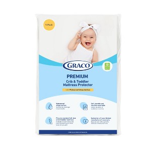 Graco Premium Waterproof Crib and Toddler Mattress Protector - 1 of 4