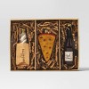 3pc Christmas Gift Ornament Set Glass Wine/Cheese/Baguette - Wondershop™ - 3 of 4