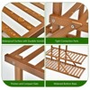 Tangkula 5 Tiers Bamboo Plant Stand for Indoor Plants Multiple Utility Shelf Free Standing Storage Rack Pot Holder Brown/Natural - 4 of 4