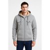 Men's Heavyweight Zip Hoodie Jacket - Warm Fleece Lining | Durable & Comfortable - 2 of 2