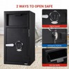 Coin Slot Safe, Heavy-Duty Cabinet Safe with Numeric Keypad and 2 Emergency Keys, Anti-Phishing Safe for Storing Valuables and Important Documents - 4 of 4