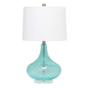 23 Plaid Shade Metal Table Lamp Brass/Green - Hearth & Hand™ with Magnolia